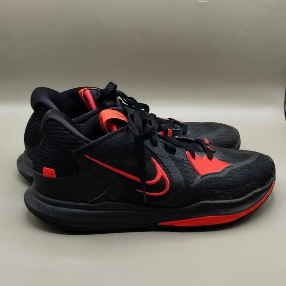 Nike Kyrie 5 crimson and black sneakers. main image 6